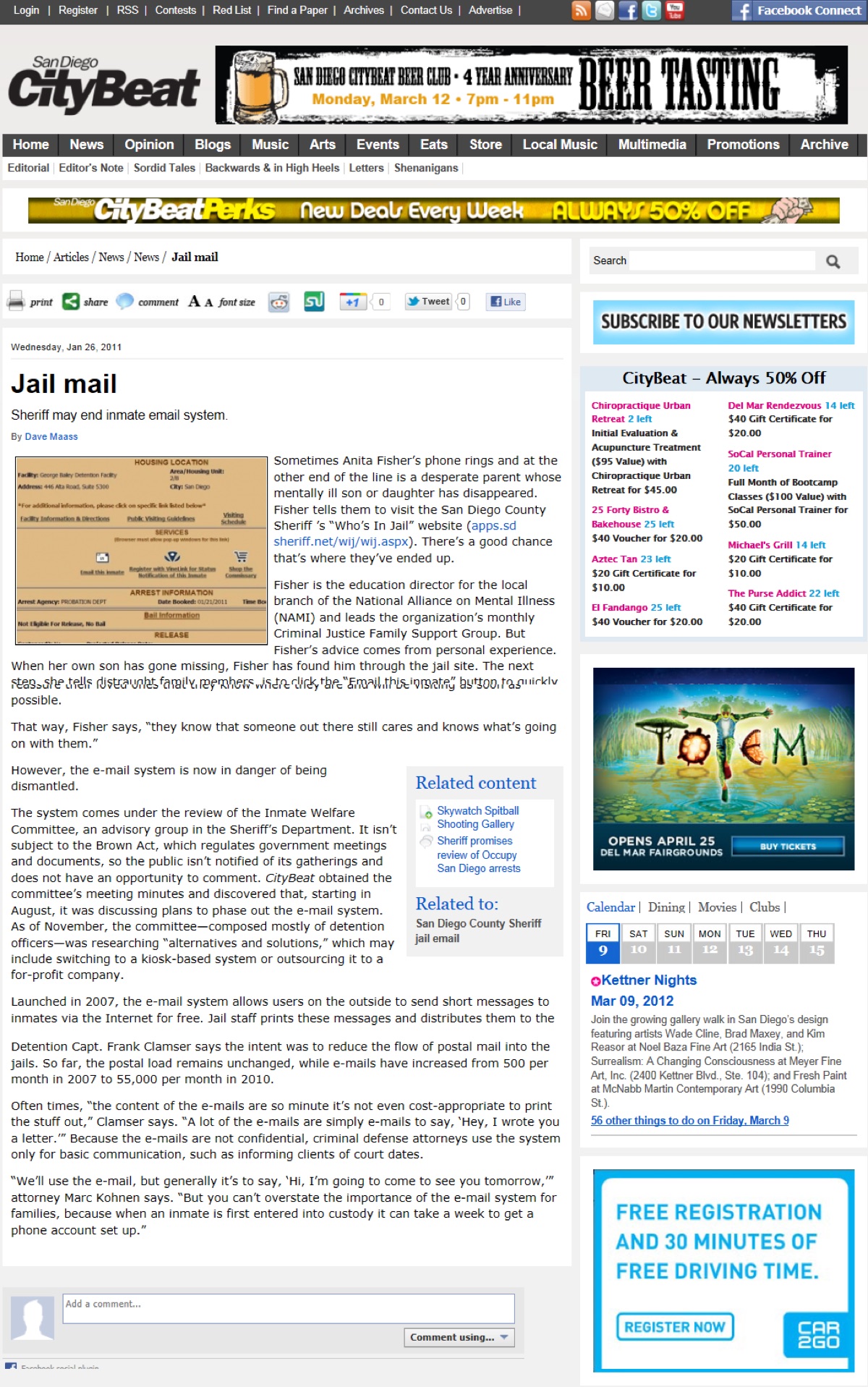 San Diego CityBeat: CityBeat profiles Marc Kohnen's work