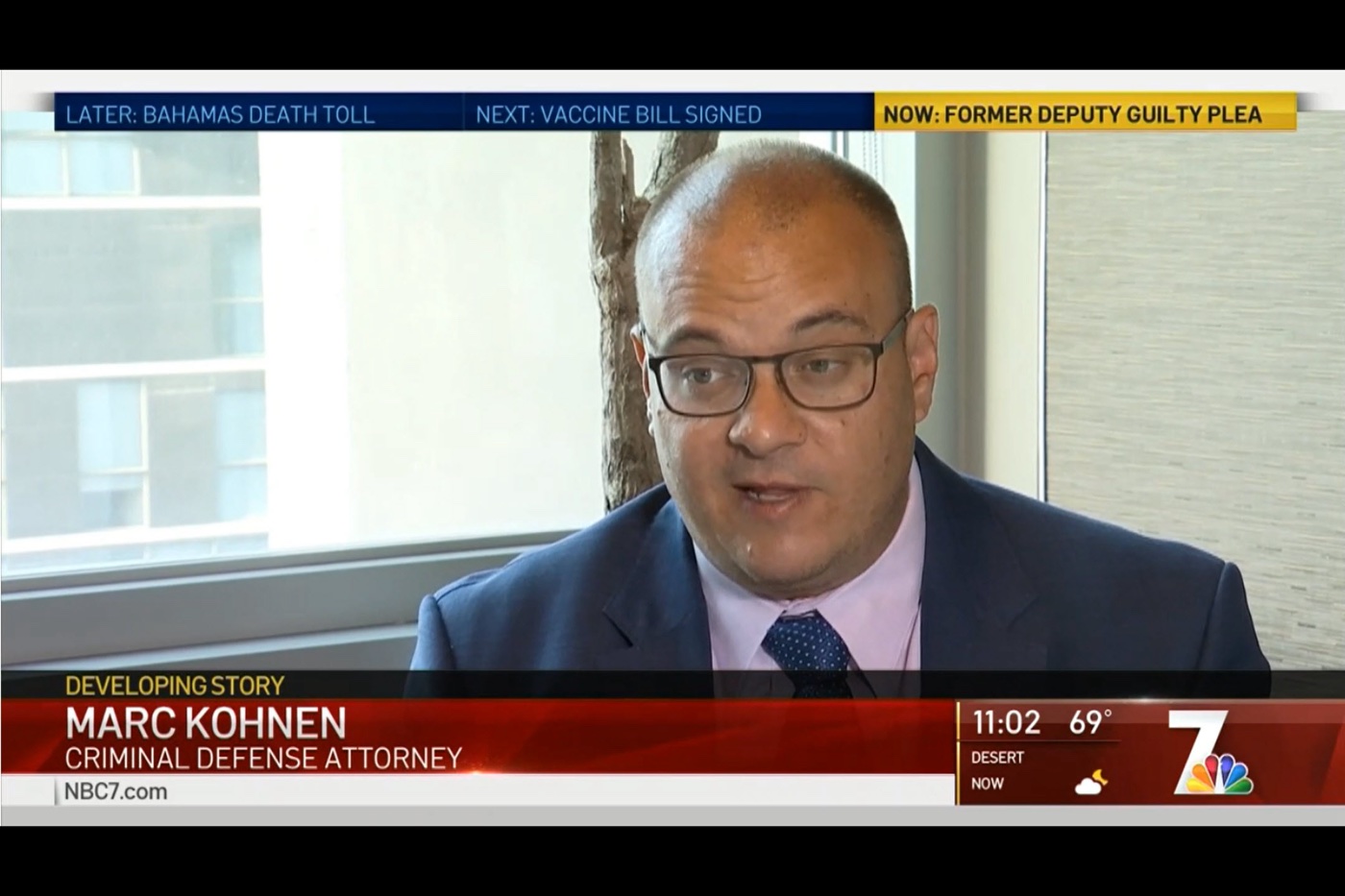 NBC 7 interview — Deputy Fisher case — San Diego criminal defense attorney Marc Kohnen