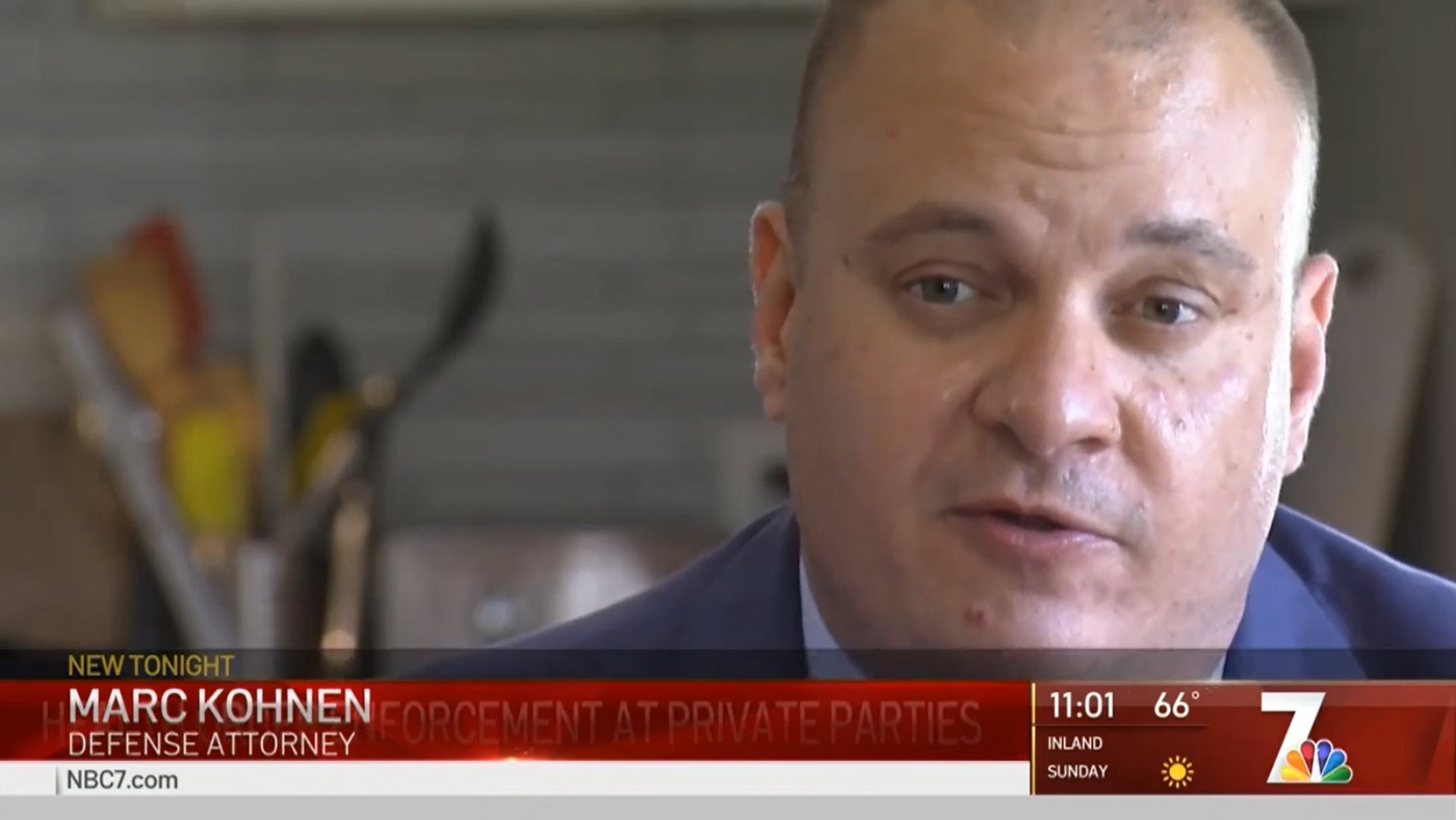 San Diego DUI attorney Marc Kohnen interviewed on NBC 7 News